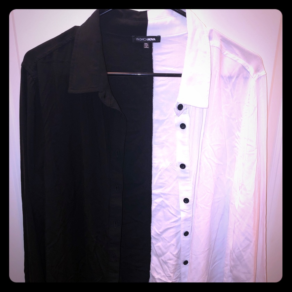 Two Toned Button Down